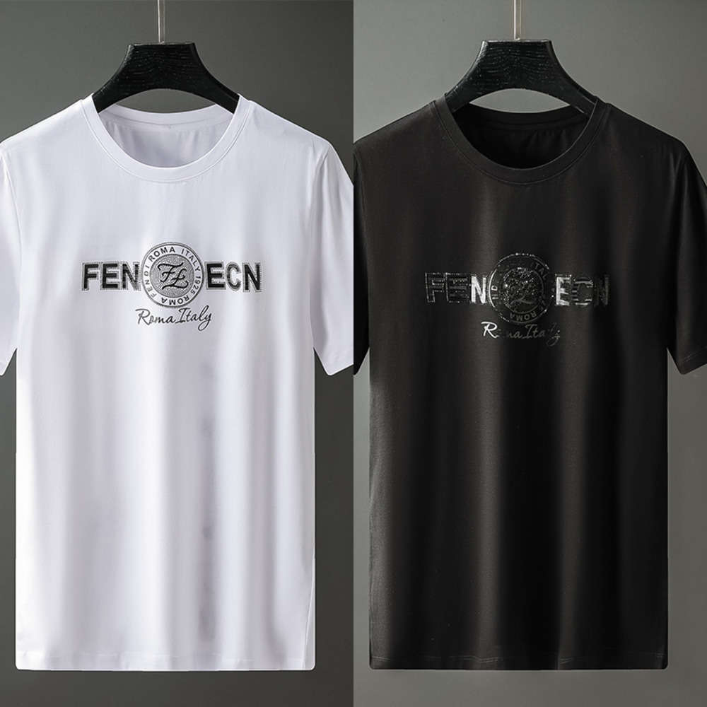 2021 designer fashion men's t-shirt brand f hot drill burnt round neck slim double mercerized cotton short sleeve European goods for men, White;black
2021 designer fashion men's t-shirt brand f hot drill burnt round neck slim double mercerized cotton short sleeve European goods for men, White;black