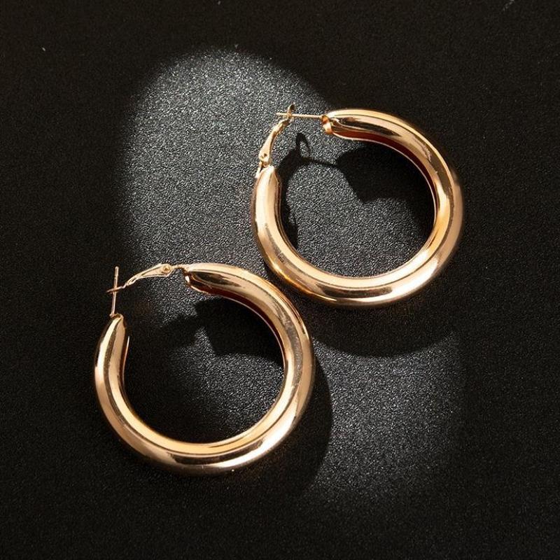 Large Gold Hoop Earrings Korean Fashion For Women 2021 Simple Exaggerated Thick Round Earring Luxury Jewelry & Huggie
Large Gold Hoop Earrings Korean Fashion For Women 2021 Simple Exaggerated Thick Round Earring Luxury Jewelry & Huggie