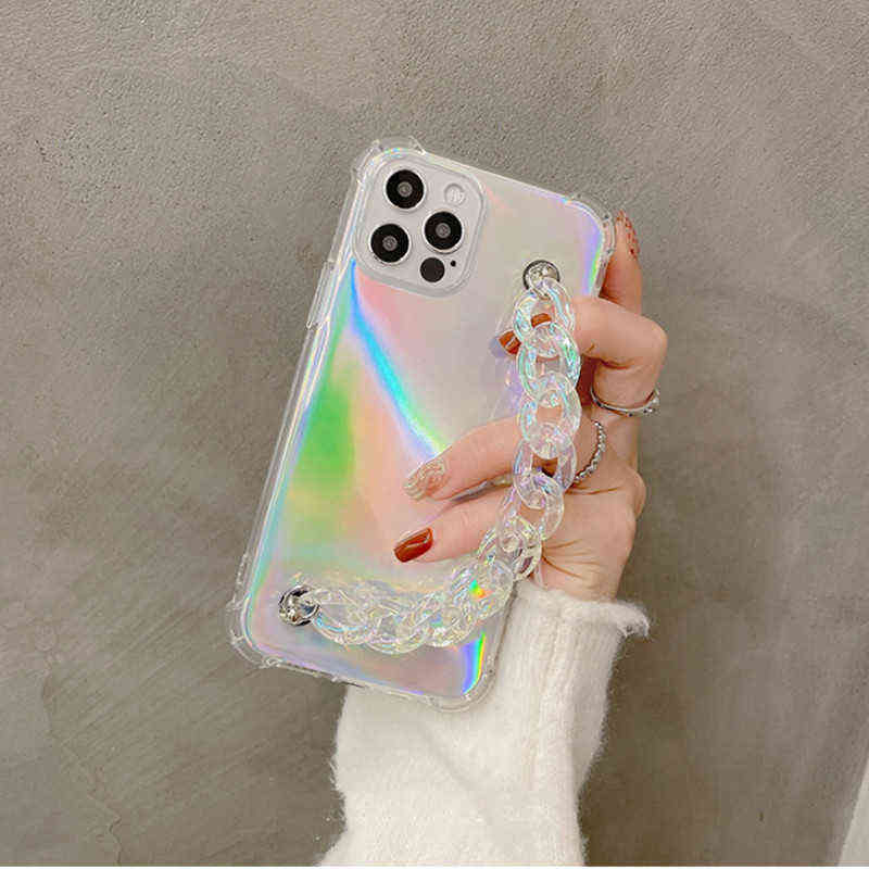 Transparent Acrylic Colorful Bracelet Chain soft case for iphone 12 Pro Max MiNi 11 pro max X XS XR 7 8 6 Plus SE 2020 Cover Y1028
Transparent Acrylic Colorful Bracelet Chain soft case for iphone 12 Pro Max MiNi 11 pro max X XS XR 7 8 6 Plus SE 2020 Cover Y1028