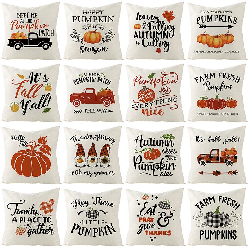 Cushion/Decorative Pillow Thanksgiving Cover 2022 Autumn Pumpkin Linen Peach Skin Printed Sofa, Jym132-1
Cushion/Decorative Pillow Thanksgiving Cover 2022 Autumn Pumpkin Linen Peach Skin Printed Sofa, Jym132-1