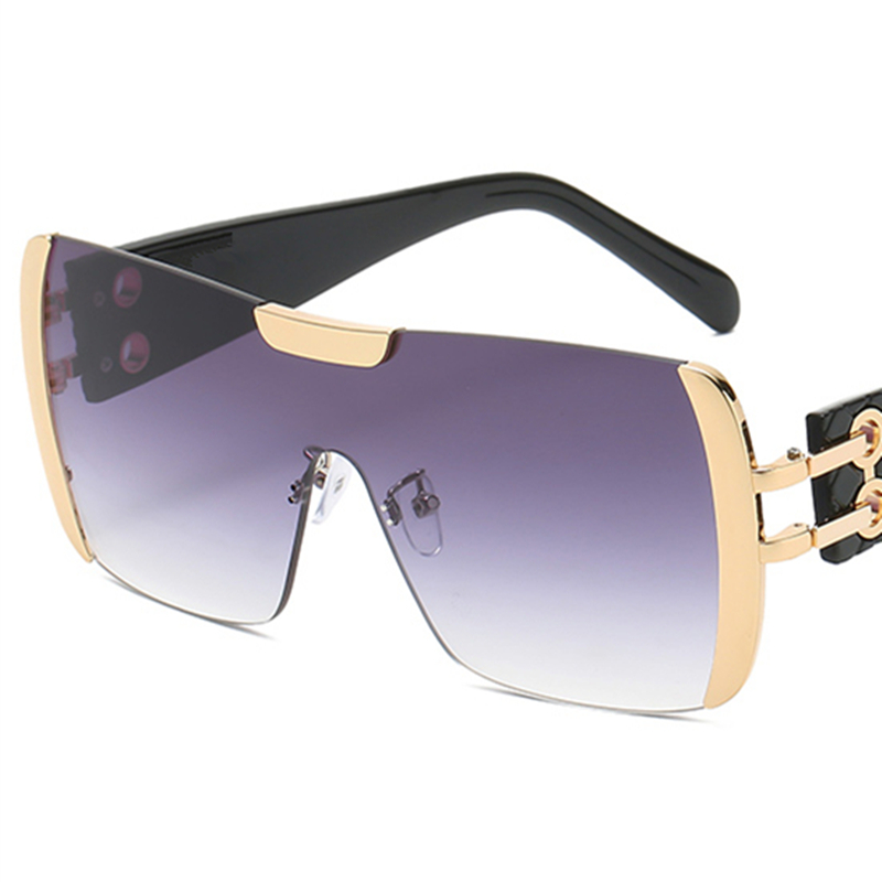 Luxury Sunglasses For Women Uv Protection Metal Big Frame Eyewear Designer Siamese Sun Glasses With Box
Luxury Sunglasses For Women Uv Protection Metal Big Frame Eyewear Designer Siamese Sun Glasses With Box
