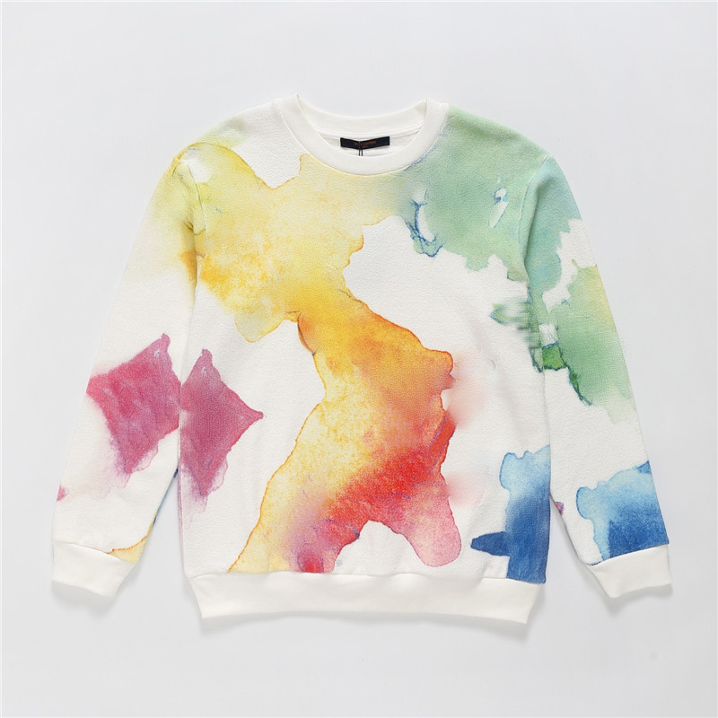 2021ss France Luxury Designer Men' Hoodies & Sweatshirts L Home Tie-Dye Watercolor Rendering Colorful Round Neck Sweater Fashion Ins Hoodls Top
2021ss France Luxury Designer Men' Hoodies & Sweatshirts L Home Tie-Dye Watercolor Rendering Colorful Round Neck Sweater Fashion Ins Hoodls Top