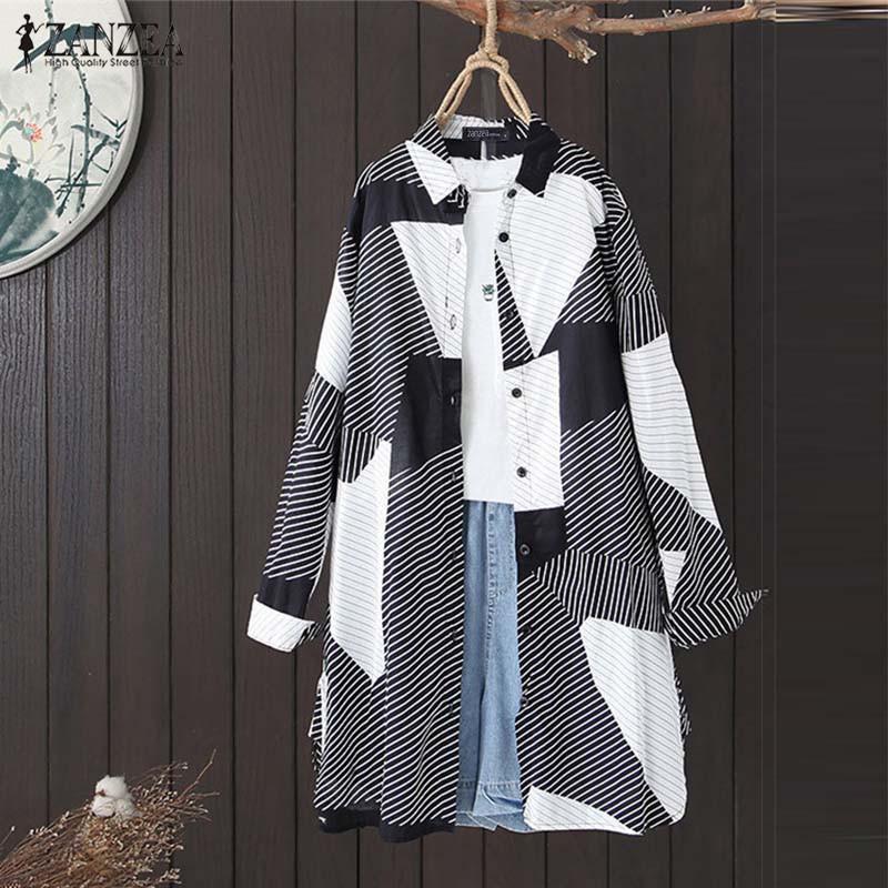 Women's Blouses & Shirts Vintage Printed Tops 2022 Casual Geometric Long Sleeve Blouse Female Lapel Button Blusas Plus Size Tunic, Black
Women's Blouses & Shirts Vintage Printed Tops 2022 Casual Geometric Long Sleeve Blouse Female Lapel Button Blusas Plus Size Tunic, Black