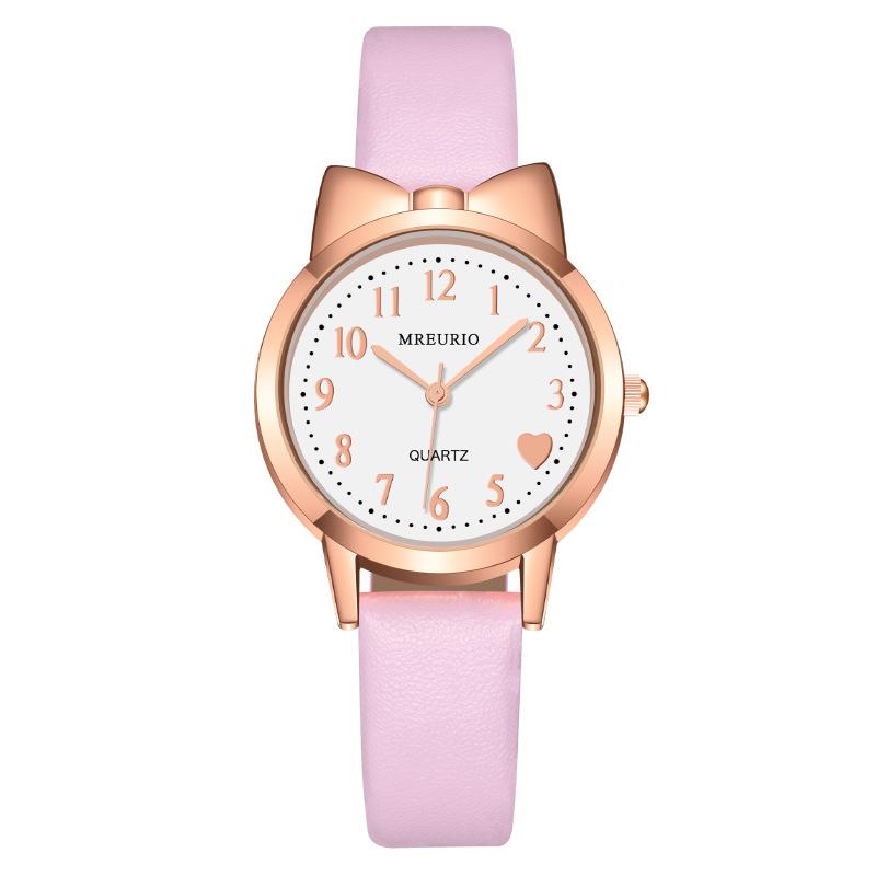 Wristwatches Kawaii Cat Ears Watch For Women White Small Watches Ladies Quartz Wristwatch Simple Retr Montre Femme Clock Pink Zegarek Damski, M0919-6
Wristwatches Kawaii Cat Ears Watch For Women White Small Watches Ladies Quartz Wristwatch Simple Retr Montre Femme Clock Pink Zegarek Damski, M0919-6