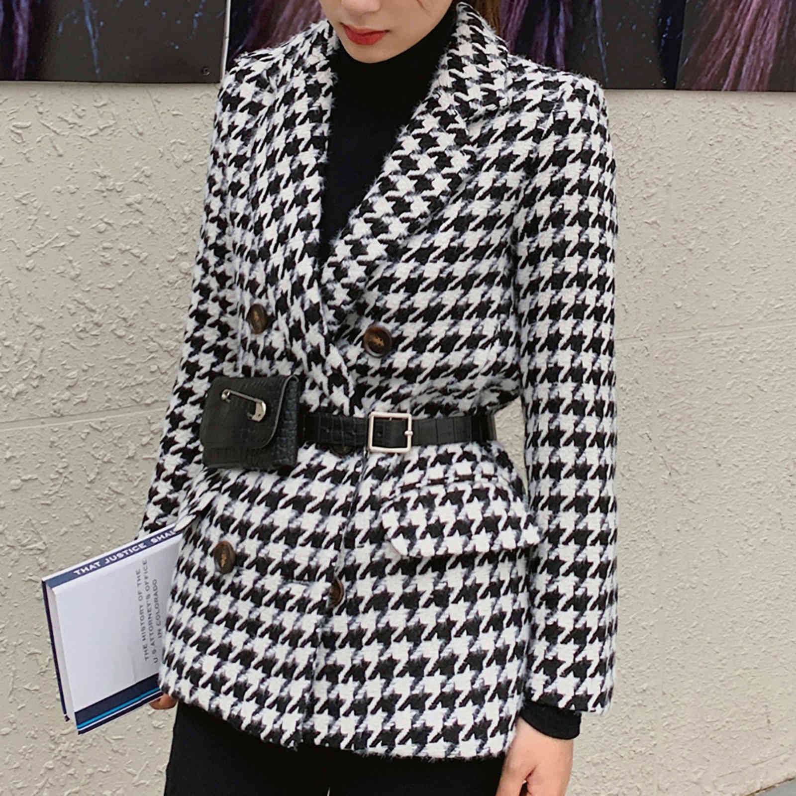 Women' Suits & Blazers Feminino blazer xadrez solto lã outono inverno double-breasted feminino manga completa terno jaquetas elegantes blazers faixas wb118 X65S, 1# shoe box
Women' Suits & Blazers Feminino blazer xadrez solto lã outono inverno double-breasted feminino manga completa terno jaquetas elegantes blazers faixas wb118 X65S, 1# shoe box