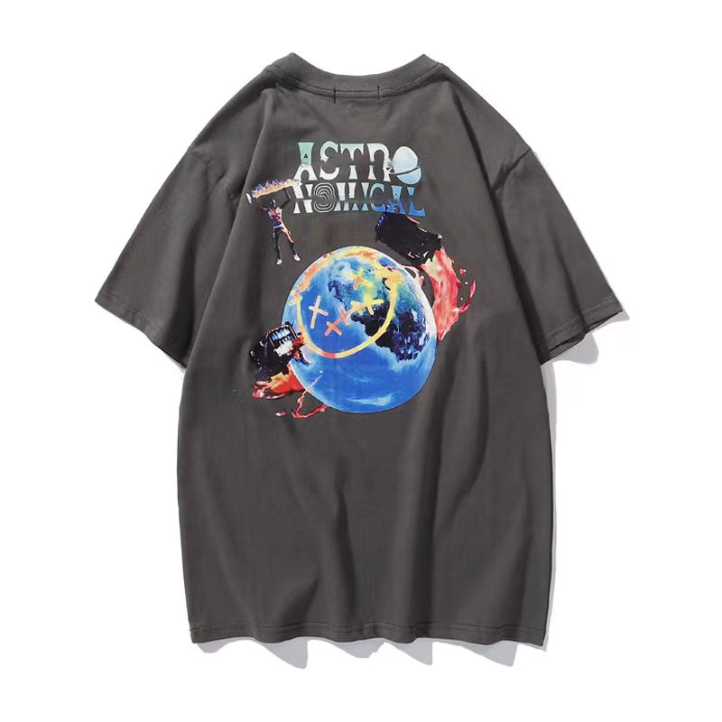 N ew fashion brand running peripheral short sleeve t shirt men's and women's lovers printed mens t-shirt tee backing