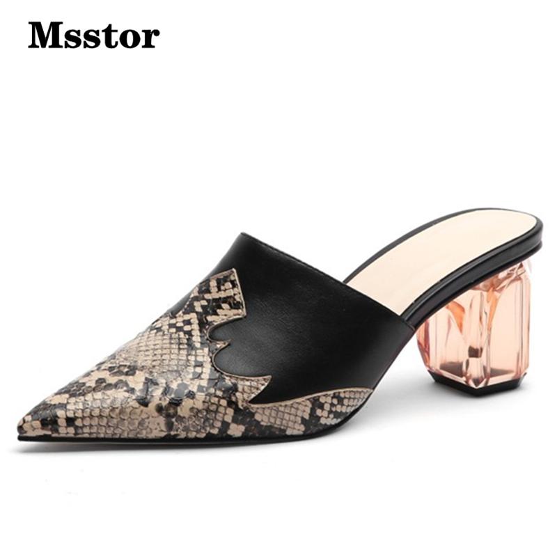 Slippers Msstor Mixed Colors Women Transparent Snake Print Casual Concise Mules Shoes Pointed Toe High Heels Sexy, Black
Slippers Msstor Mixed Colors Women Transparent Snake Print Casual Concise Mules Shoes Pointed Toe High Heels Sexy, Black
