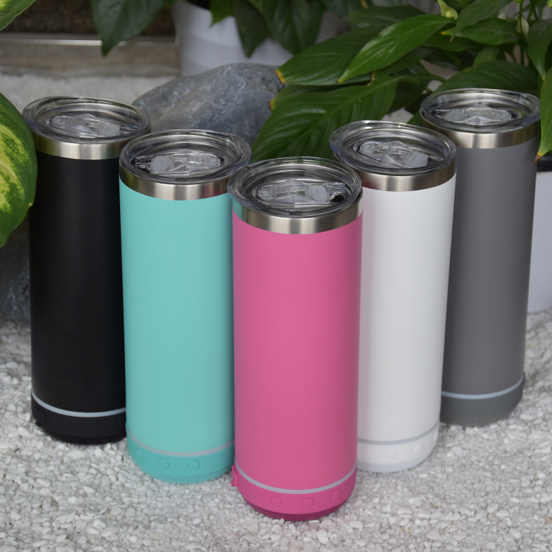 Blue Tooth Speaker Tumbler 20oz Straight Tumblers Stainless Steel Water Bottle Insulation Coffee Mug with Straw Double Wall Drinking Cup Wholesale A02, Grey
Blue Tooth Speaker Tumbler 20oz Straight Tumblers Stainless Steel Water Bottle Insulation Coffee Mug with Straw Double Wall Drinking Cup Wholesale A02, Grey