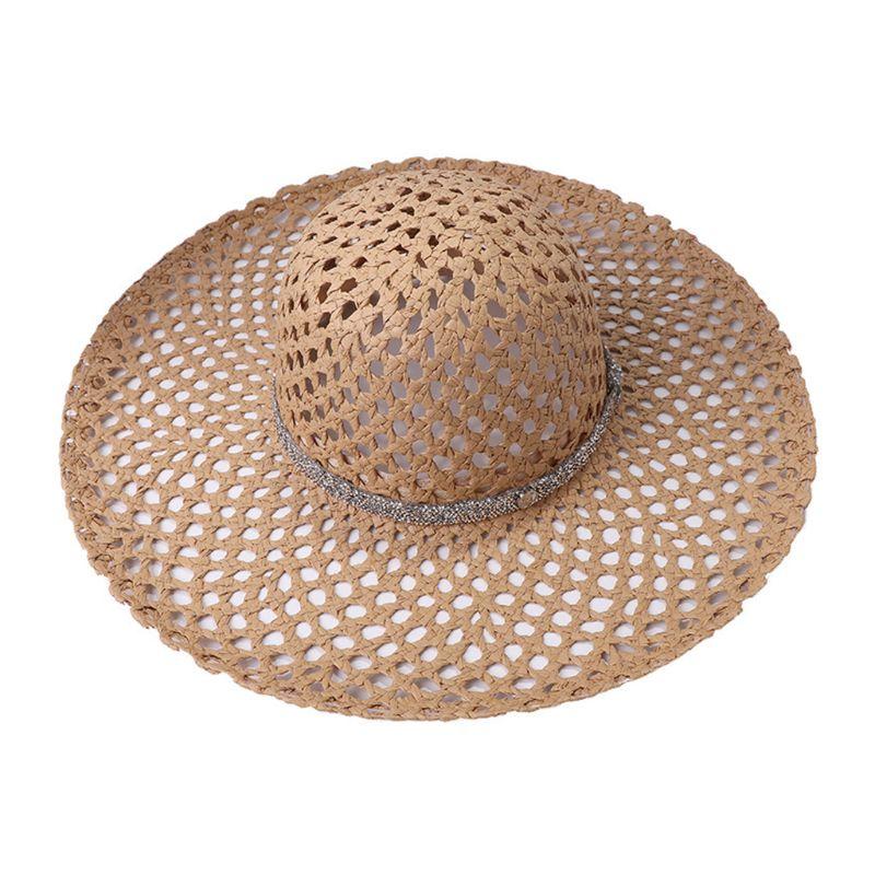 Wide Brim Hats 2021 Women Summer Hollow Mesh Net Sun Hat Woven Straw Rhinestone Beach Cap, Light coffee
Wide Brim Hats 2021 Women Summer Hollow Mesh Net Sun Hat Woven Straw Rhinestone Beach Cap, Light coffee