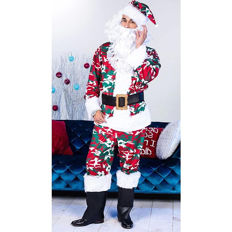 Women's Jackets Adults Women Men Christmas Cosplay Costume Set Santa Claus Fleece Suit With Hat False Beard Boots For Winter Red/Green, Black;brown
Women's Jackets Adults Women Men Christmas Cosplay Costume Set Santa Claus Fleece Suit With Hat False Beard Boots For Winter Red/Green, Black;brown