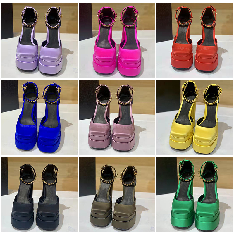 Designer Platform Sandals Women Square Toe shoes Satin Chunky Heels Crystal Shoes Woman Thick Sole Super High Heel Female Pumps Party Shoe, Box
Designer Platform Sandals Women Square Toe shoes Satin Chunky Heels Crystal Shoes Woman Thick Sole Super High Heel Female Pumps Party Shoe, Box