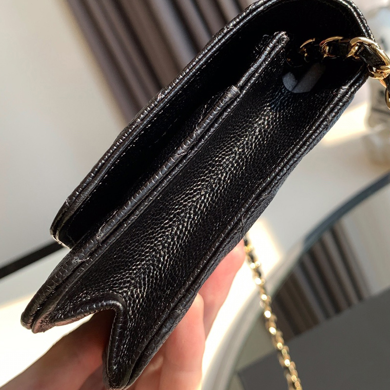 Women Bags Wallet On Chain black calfskin Caviar WOC Credit Card Holder money clip purses shoulder crossbody top 7A quality handbags bag
Women Bags Wallet On Chain black calfskin Caviar WOC Credit Card Holder money clip purses shoulder crossbody top 7A quality handbags bag