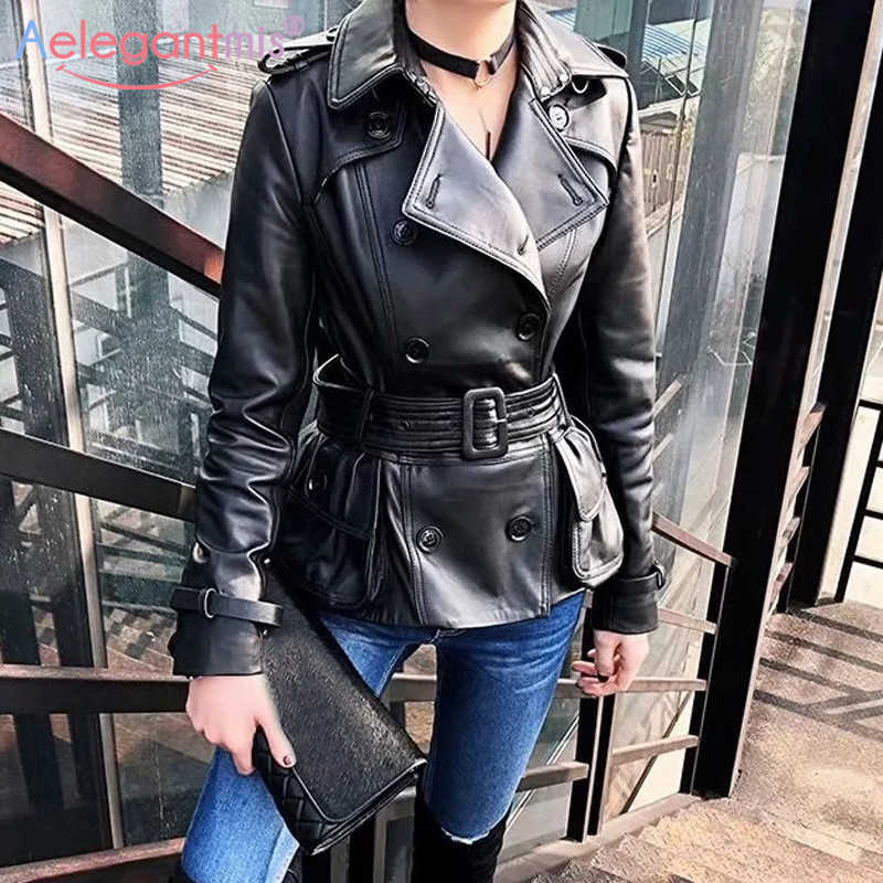 Aelegantmis Women Autumn Black Faux Leather Jackets Sashes Slim Pu Streetwear Moto Biker Ladies Outerwear 210607
Aelegantmis Women Autumn Black Faux Leather Jackets Sashes Slim Pu Streetwear Moto Biker Ladies Outerwear 210607