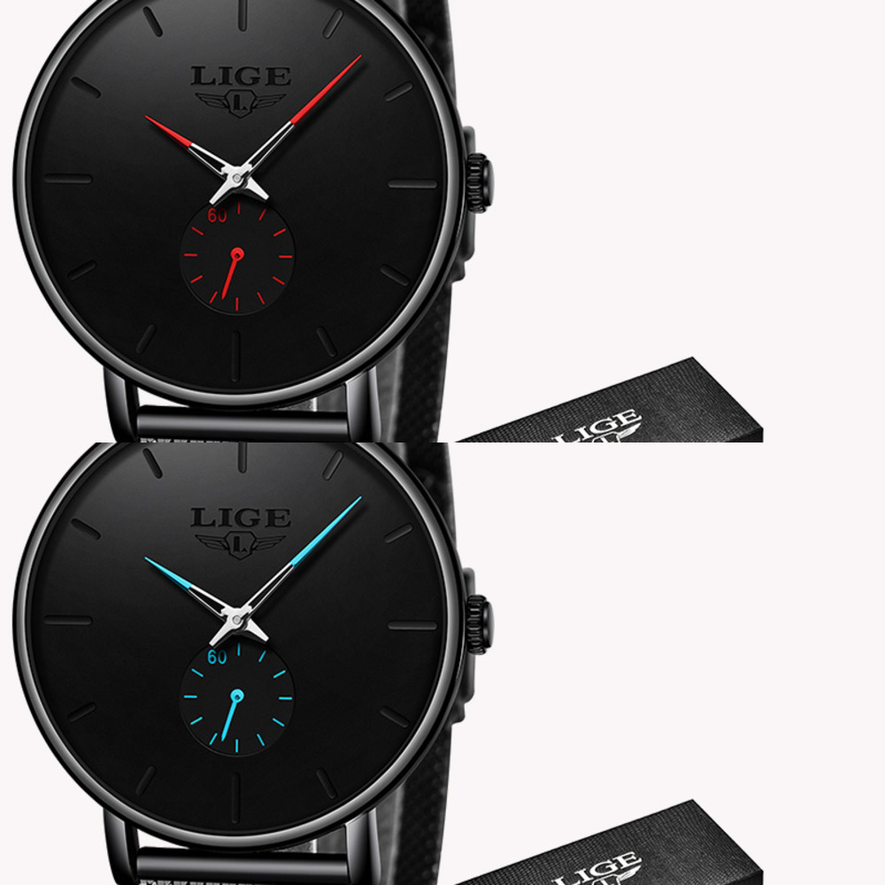 LIGE Mens Watches Top Brand Luxury Military Sport Watch Men Black Leather Analog Quartz Watch Waterproof Relogio masculino+Box X0524, Black red
LIGE Mens Watches Top Brand Luxury Military Sport Watch Men Black Leather Analog Quartz Watch Waterproof Relogio masculino+Box X0524, Black red