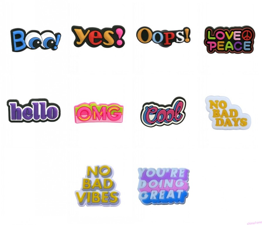 moq=2lots buzz words shoe charms wholesale jibitz for croc soft rubber PVC charm accessories promotional gift plastic ornaments, White;pink
moq=2lots buzz words shoe charms wholesale jibitz for croc soft rubber PVC charm accessories promotional gift plastic ornaments, White;pink