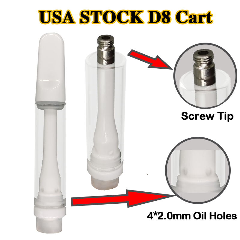 USA Stock D8 Full Ceramic Vape Cartridge Atomizer Pure Taste Extract Concentrated Screw In Tip 510 Thread Good Price Carts Pen Vaporizer
USA Stock D8 Full Ceramic Vape Cartridge Atomizer Pure Taste Extract Concentrated Screw In Tip 510 Thread Good Price Carts Pen Vaporizer