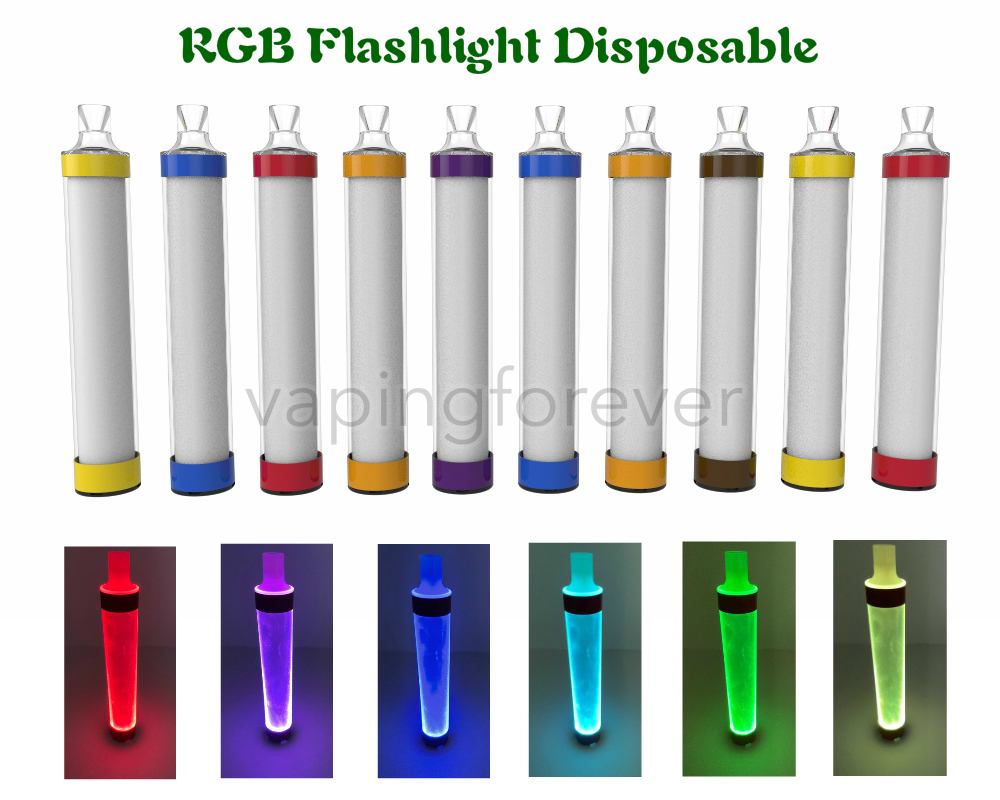 Tastefog RGB flashlight Disposable Device 800 Puffs e Cigarette Slim Vape Pen 550mAh Battery 3.5ml Cartridge Pods Colorful Stick Starter Kit
Tastefog RGB flashlight Disposable Device 800 Puffs e Cigarette Slim Vape Pen 550mAh Battery 3.5ml Cartridge Pods Colorful Stick Starter Kit