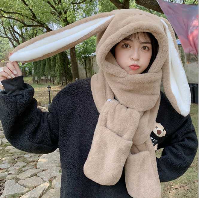Hats, Scarves & Gloves Sets Beige Long Ear Plush Bomber Hats Fur Hat Scarf 3in1 Set Wraps Furry Cap Head Warmer Outdoor Earflap Girl
Hats, Scarves & Gloves Sets Beige Long Ear Plush Bomber Hats Fur Hat Scarf 3in1 Set Wraps Furry Cap Head Warmer Outdoor Earflap Girl