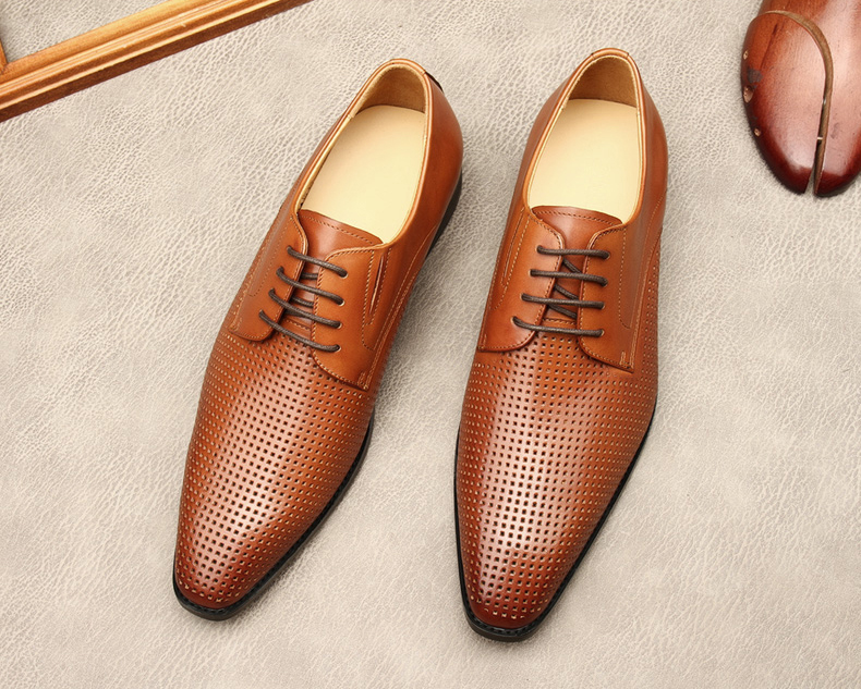 Summer Fashion Oxford Shoes For Men Size 11 Genuine Leather Italian Hollow Out Lace Up Formal Wedding Black Khaki Dress Shoe
Summer Fashion Oxford Shoes For Men Size 11 Genuine Leather Italian Hollow Out Lace Up Formal Wedding Black Khaki Dress Shoe
