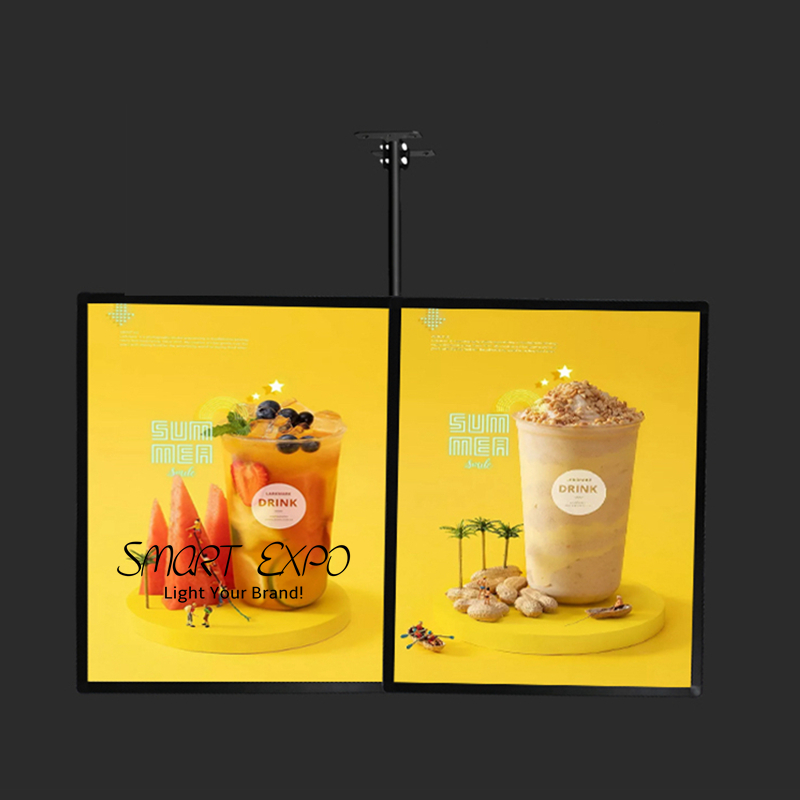 Quality LED Menu Box Illuminated Board Sign Advertising Display Wall or Ceiling Hang (40x60cm)