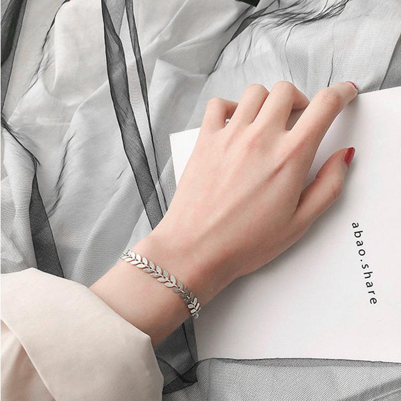 Link, Chain Korean Version Fashion Wheat Ear Cracelets Female Ins Personality Design Sense Trend Couple Women Bracelet Bangles Jewelry
Link, Chain Korean Version Fashion Wheat Ear Cracelets Female Ins Personality Design Sense Trend Couple Women Bracelet Bangles Jewelry