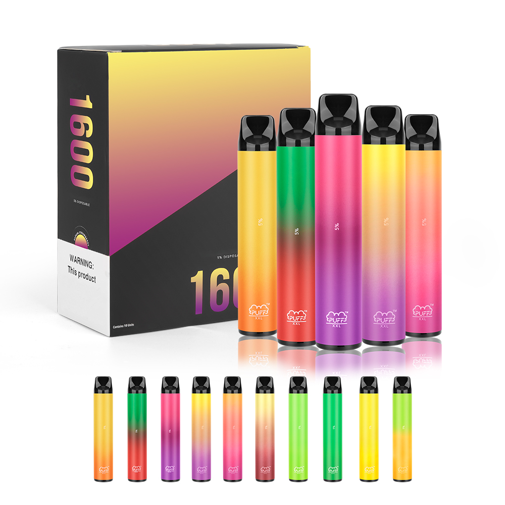 PUFF XXL Vape Pen 1600puffs Disposable E cigarettes 6.5ml E Liquid 1000mAh Wholesale Pods Cartridges Vaporizers Device USA Local Warehouse I
PUFF XXL Vape Pen 1600puffs Disposable E cigarettes 6.5ml E Liquid 1000mAh Wholesale Pods Cartridges Vaporizers Device USA Local Warehouse I