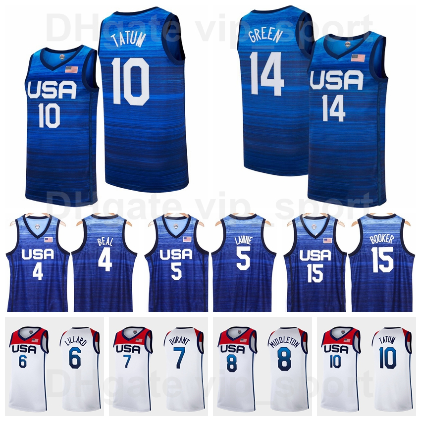 Tokyo Summer Olympics 2021 US Basketball 6 Damian Lillard Jersey Men 7 Kevin Durant 4 Bradley Beal 13 Bam Adebayo 9 Jerami Grant 8 Khris Mid, Black;red
Tokyo Summer Olympics 2021 US Basketball 6 Damian Lillard Jersey Men 7 Kevin Durant 4 Bradley Beal 13 Bam Adebayo 9 Jerami Grant 8 Khris Mid, Black;red