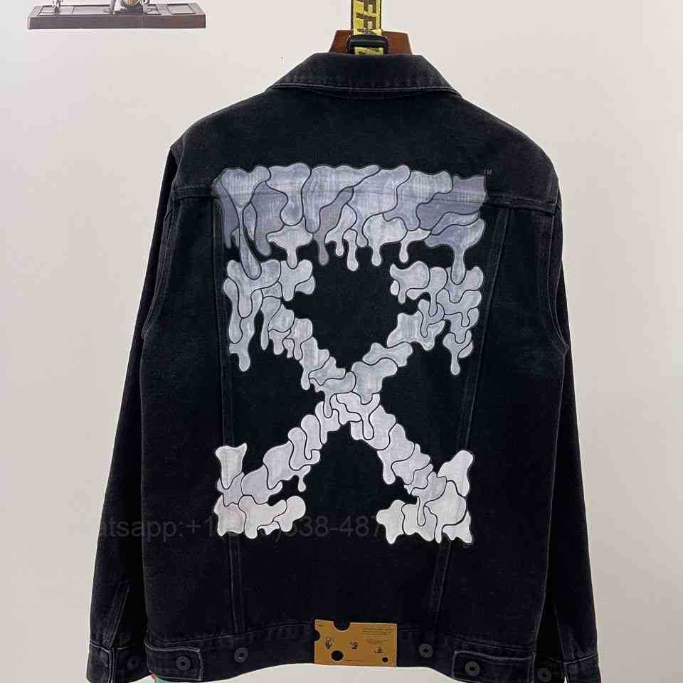 Men's Jackets Off Whild White Dissolving Gradient Denim Coat in Autumn and Winter 2021, Black;brown
Men's Jackets Off Whild White Dissolving Gradient Denim Coat in Autumn and Winter 2021, Black;brown