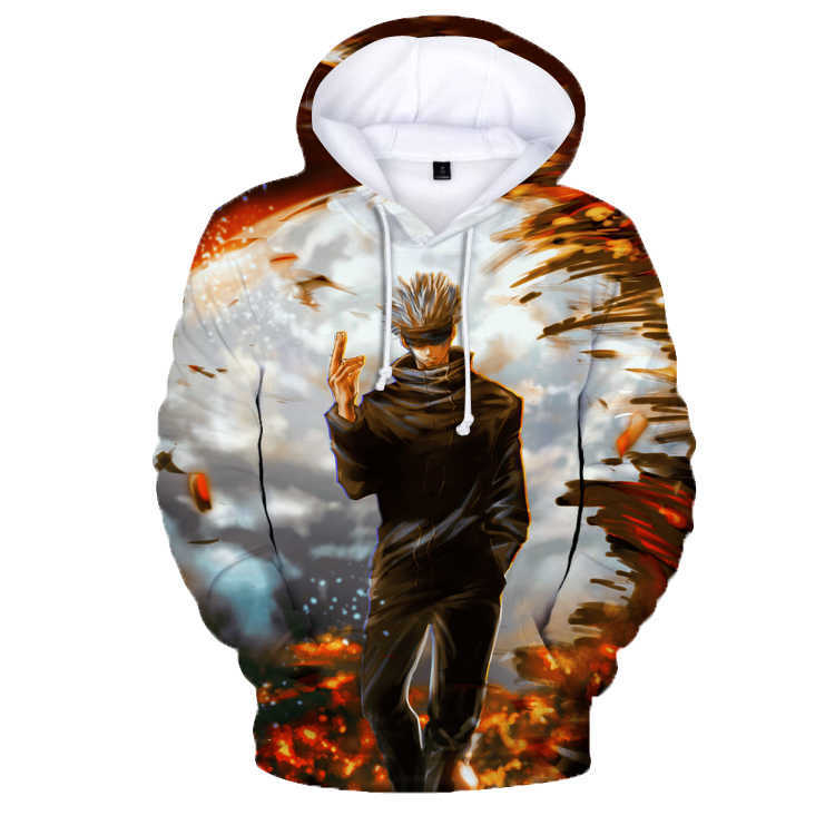 Jujutsu Kaisen 3D Hoodies Japanese Anime Fashion Streetwear Sweatshirt Gojo Satoru 3D Printing Men/Women Hoodies Q0814, Black
Jujutsu Kaisen 3D Hoodies Japanese Anime Fashion Streetwear Sweatshirt Gojo Satoru 3D Printing Men/Women Hoodies Q0814, Black