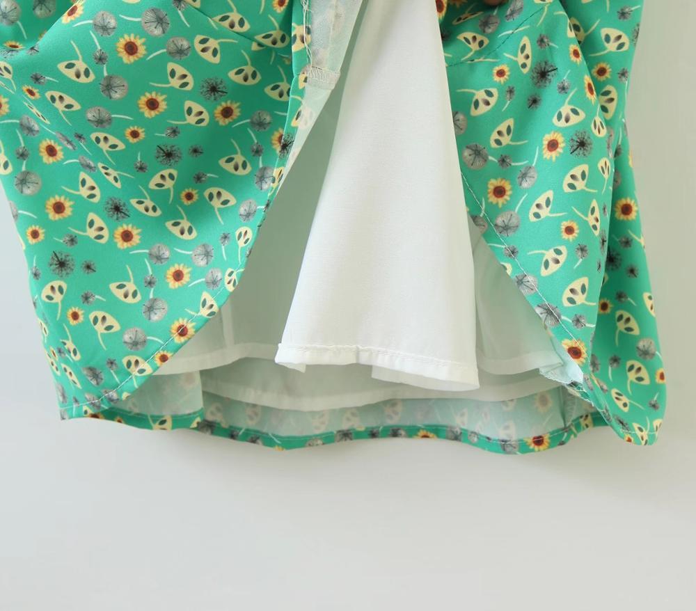 Summer Sexy Flower Print Cross Bandage Lacing up Bow Backless Sling Dress Holiday Woman Spaghetti Strap A line Short 210429