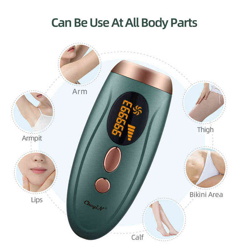 CkeyiN 999900 Flashes Laser Epilator Electric Face Body Hair Remover Machine For Women Shaving Female Trimmer Bikini Depilador 220124