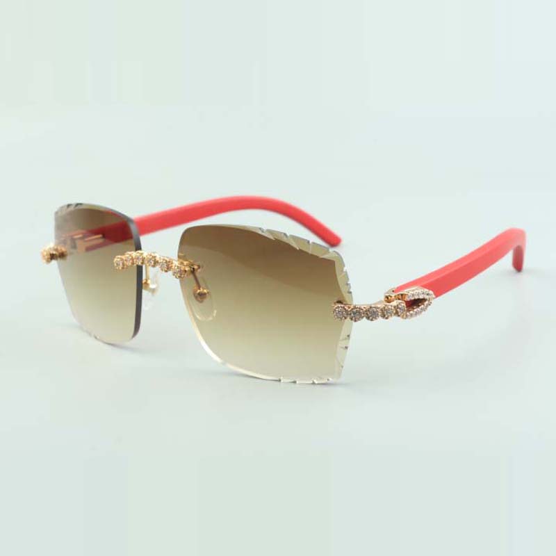 2022 Bouquet Diamond Sunglasses 3524014 with Natural red wooden glasses and cut Lens 3.0 Thickness
2022 Bouquet Diamond Sunglasses 3524014 with Natural red wooden glasses and cut Lens 3.0 Thickness