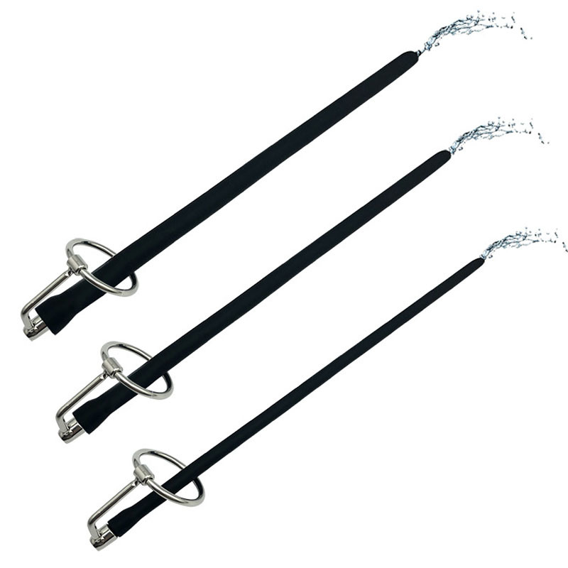 Métal Silicone Dilateurs d'urétral Tige de sondage Bouchon creux Cathéter Soft Cathéter Soft Sex Toys pour Hommes Urestra Masturbator 210820