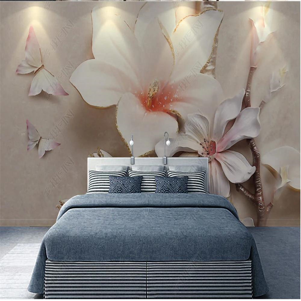 Fashion simple and elegant wallpaper three-dimensional white magnolia relief background wall mural, Pink
Fashion simple and elegant wallpaper three-dimensional white magnolia relief background wall mural, Pink
