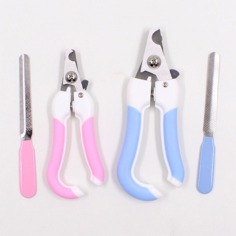 Nail File Claw Cutters Animal Trimmers Pet Nail Clipper Pet Accessories Pet Grooming Scissors 2pcs/Set Dog Cats Supplies