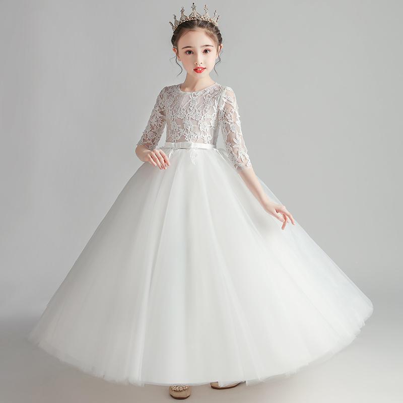Girl's Dresses First Communion For Girls Floor-Length Long Children Princess Wedding Flower Girl With Sleeves, Red;yellow
Girl's Dresses First Communion For Girls Floor-Length Long Children Princess Wedding Flower Girl With Sleeves, Red;yellow