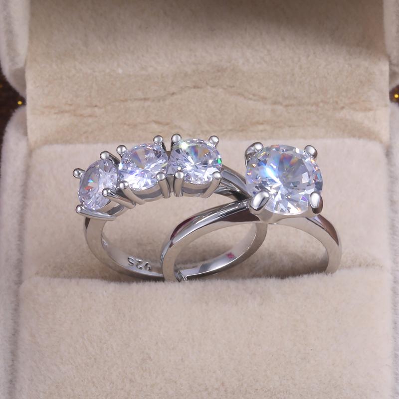 Wedding Rings Luxury Women Ring Sets Dreaming Engagement Finger With Dazzling Cubic Zircon Stone Prong Settings
Wedding Rings Luxury Women Ring Sets Dreaming Engagement Finger With Dazzling Cubic Zircon Stone Prong Settings