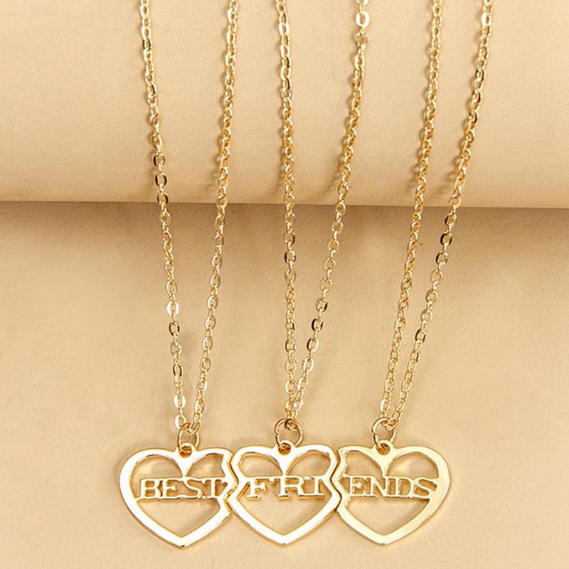 Pendant Necklaces Letter Heart Couple Girlfriend The Gift Women Jewelry 3pcs/set!! Three Bset Friend Forever Alloy Necklace
Pendant Necklaces Letter Heart Couple Girlfriend The Gift Women Jewelry 3pcs/set!! Three Bset Friend Forever Alloy Necklace