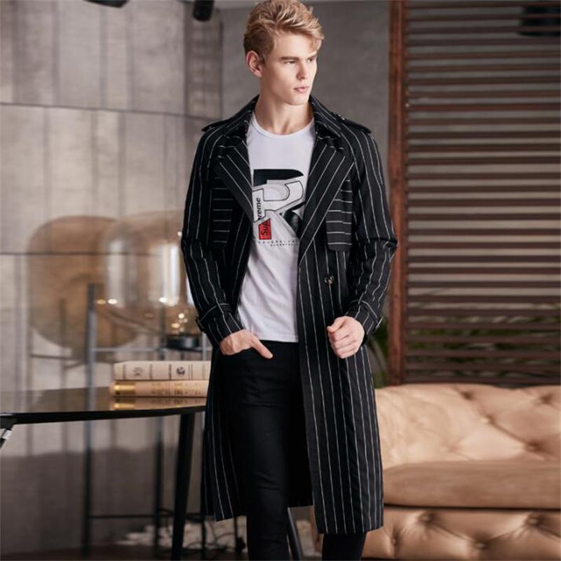 Men' Trench Coats Striped Mens Windbreaker Over The Knee Long Section 2021 Autumn And Winter Loose Raglan Belt Coat European, Beige
Men' Trench Coats Striped Mens Windbreaker Over The Knee Long Section 2021 Autumn And Winter Loose Raglan Belt Coat European, Beige
