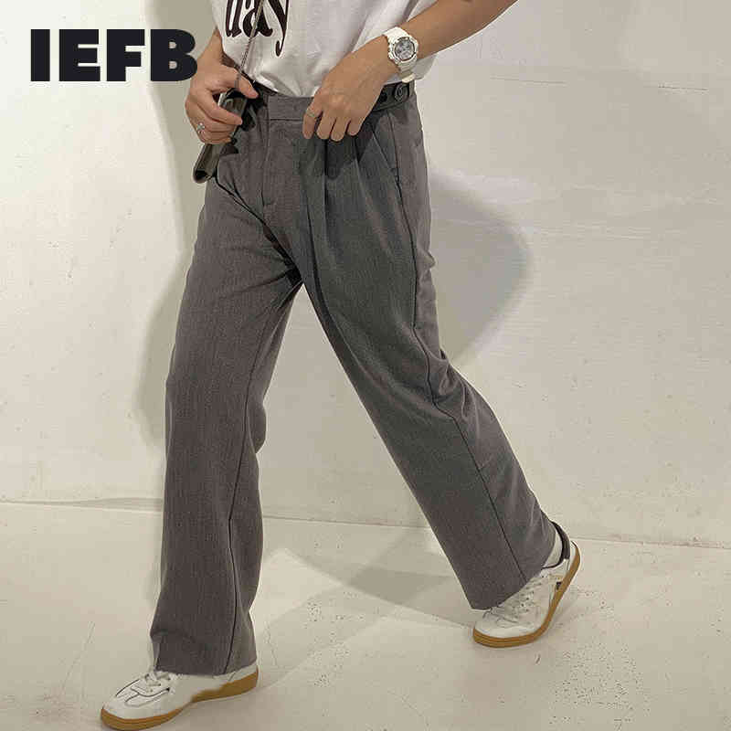 IEFB Korean Style Slim Straight Business Trousers For Men Fashion High Waist Grey Casual Suit Pants For Men 9Y6908 210524, Gray
IEFB Korean Style Slim Straight Business Trousers For Men Fashion High Waist Grey Casual Suit Pants For Men 9Y6908 210524, Gray