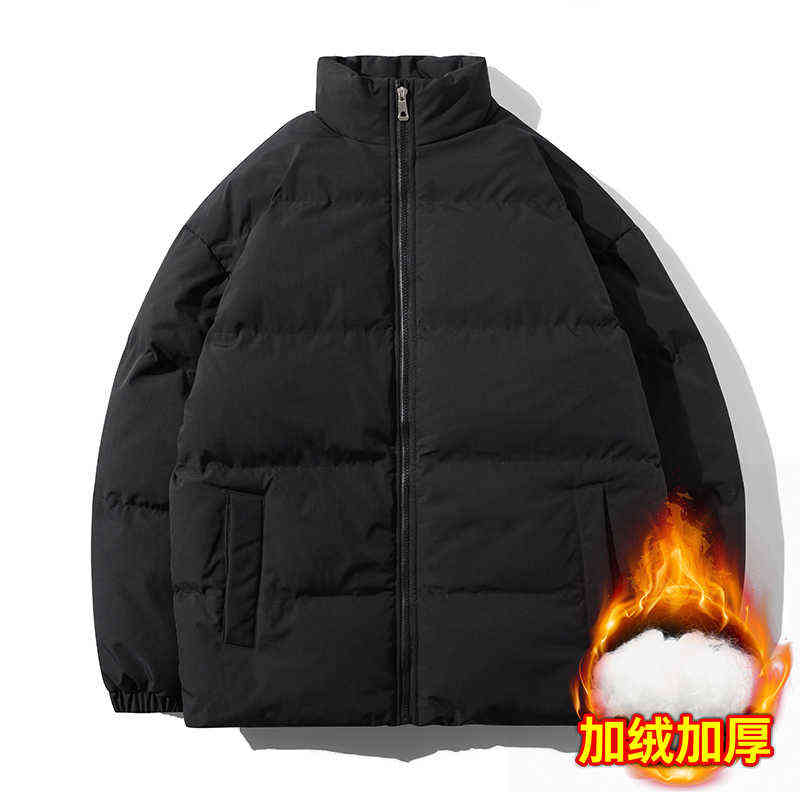 Winter Jacket Men Parkas Thicken Warm Coat Mens Stand Collar Jackets Bubble Color Women Parka Coat Fashion Streetwear 6Xl 211104