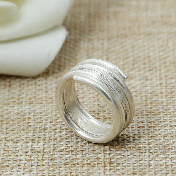 High quality 925 sterling silver wapped wire band rings American Europe antique handmade designer punk gothic Luxury jewelry accessories gifts