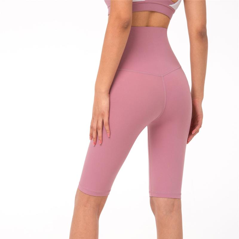 Elastic High Waist Fitness Shorts Women Seamless Active Short Feminino Soft Pantalones De Mujer Half Joggers 221 Women's