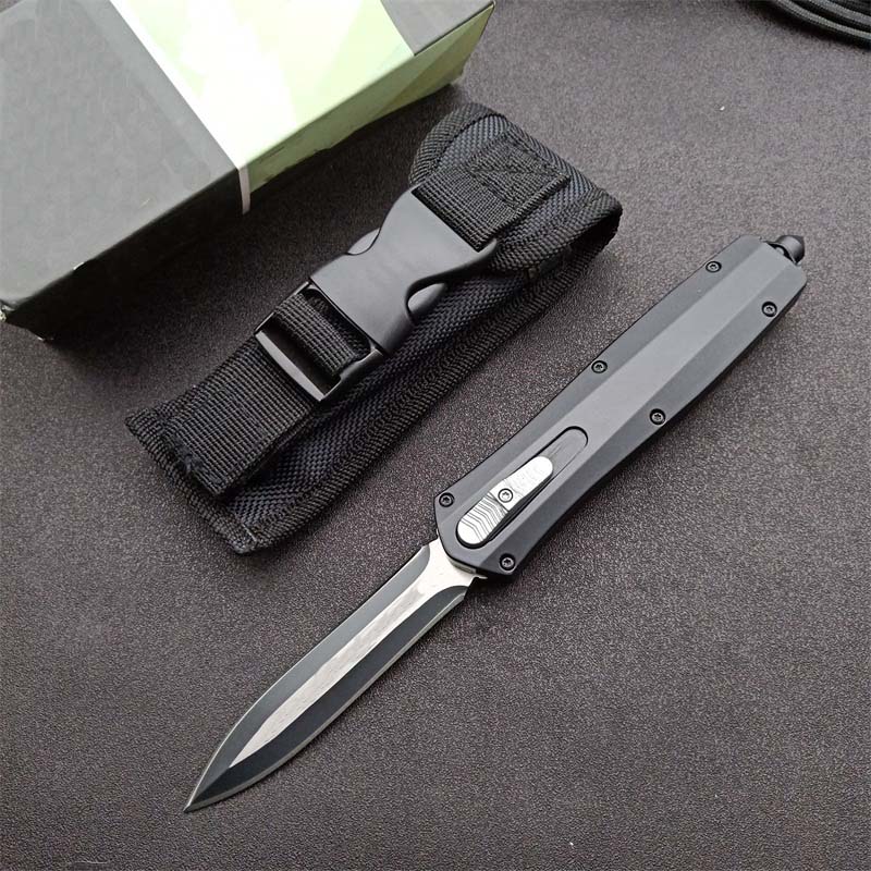 Allvin Manufacture AUTO Tactical Knife 3Cr13Mov Two-tone Double Action Blade Zinc-aluminum Alloy Handle EDC Pocket Knives
Allvin Manufacture AUTO Tactical Knife 3Cr13Mov Two-tone Double Action Blade Zinc-aluminum Alloy Handle EDC Pocket Knives