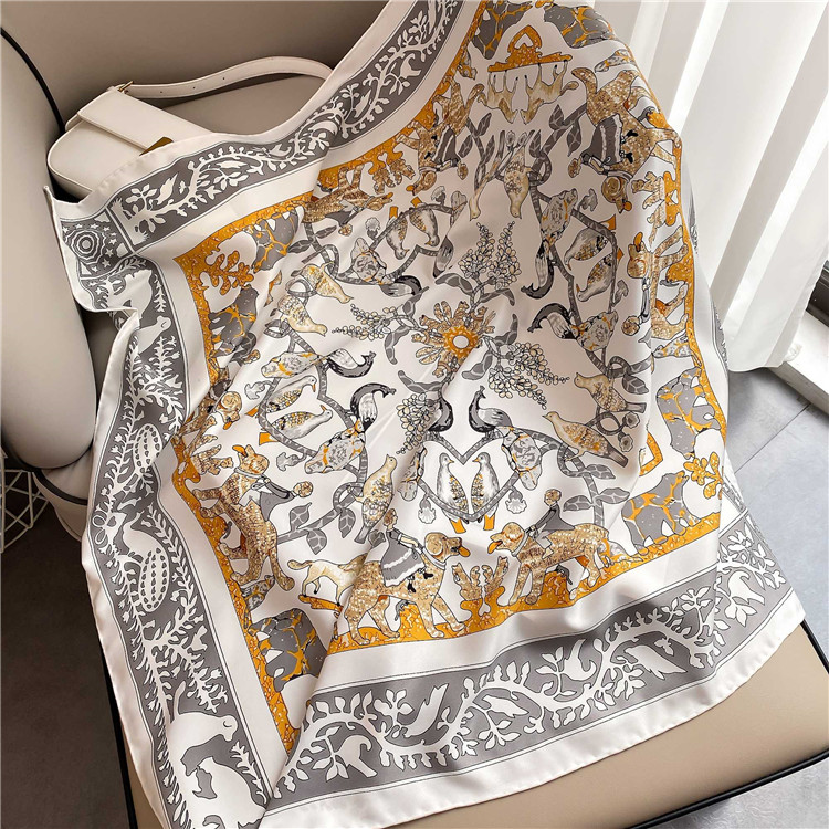 2021 Fashion scarves real silk scarf Keep warm highgrade scarfs style accessories simple Retro for womens 9090cm
2021 Fashion scarves real silk scarf Keep warm highgrade scarfs style accessories simple Retro for womens 9090cm
