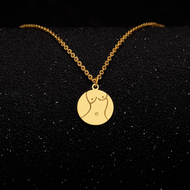 Pendant Necklaces Stainless Steel Chest Body Pendents Collier Gold Chain Bar Necklace Bijoux Jewelry For Women's Clothing & Accessories
Pendant Necklaces Stainless Steel Chest Body Pendents Collier Gold Chain Bar Necklace Bijoux Jewelry For Women's Clothing & Accessories