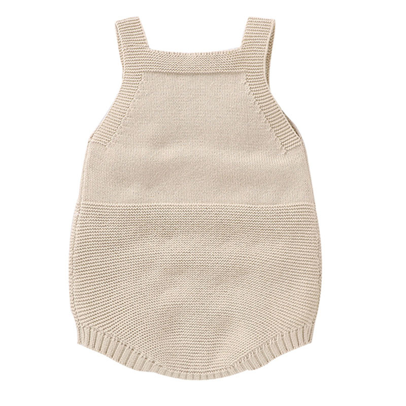 Autumn Winter Infant Baby Romper born Boy Girl Cute Lion Head Braces Clothes Rompers Boys Girls Knitted 210429