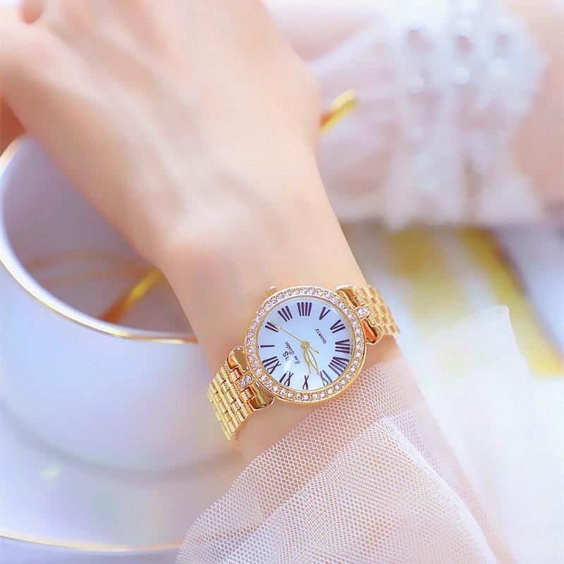 Women Watch Gold Lady Bracelet Waterproof Female Clock Hands Diamand Wrist Wristwatches
Women Watch Gold Lady Bracelet Waterproof Female Clock Hands Diamand Wrist Wristwatches