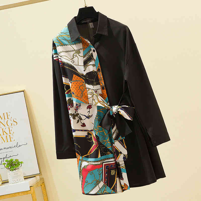 Plus Size Women Print Long Blouse Fashion Casual Loose Shirt Sleeve Elegant Blusas Autumn Office Cloth Oversize Top 210519, Black
Plus Size Women Print Long Blouse Fashion Casual Loose Shirt Sleeve Elegant Blusas Autumn Office Cloth Oversize Top 210519, Black