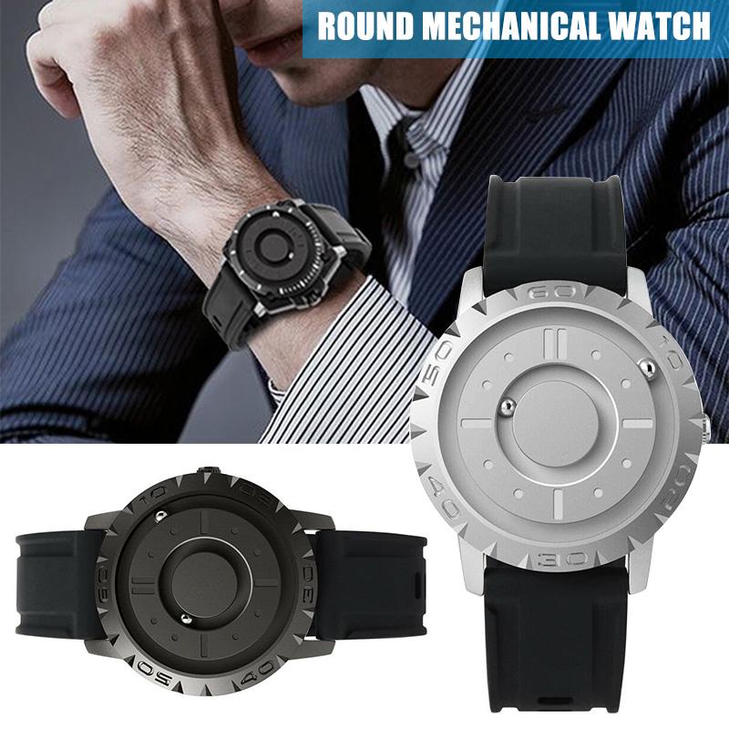 Casual Unique Minimal Magnetic Pointer Quartz Watch Wrist Watches Round Dial Resin Strap J55 Wristwatches, Silver
Casual Unique Minimal Magnetic Pointer Quartz Watch Wrist Watches Round Dial Resin Strap J55 Wristwatches, Silver